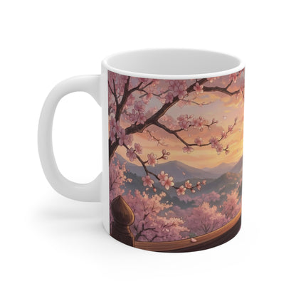 Mug Sunset Sakura - Édition Hiver